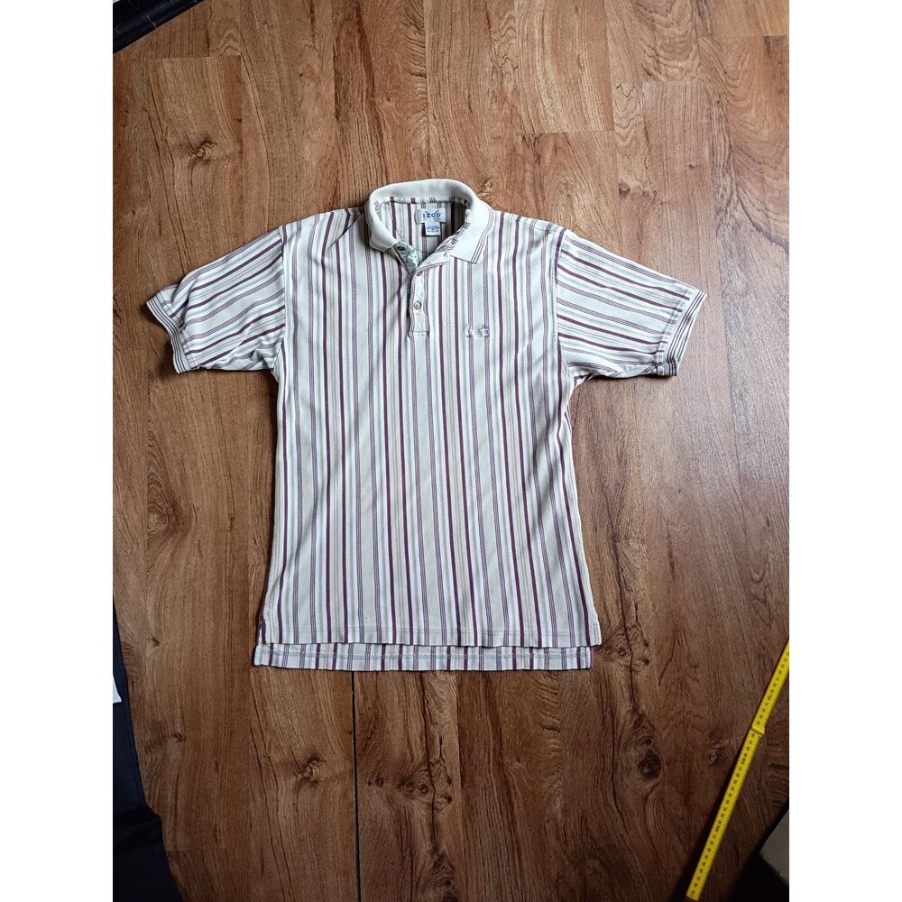 Vintage Izod Striped Polo Shirt M